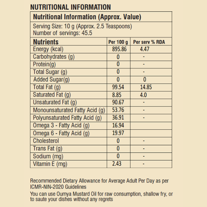 Oumya Mustard Oil (Black)