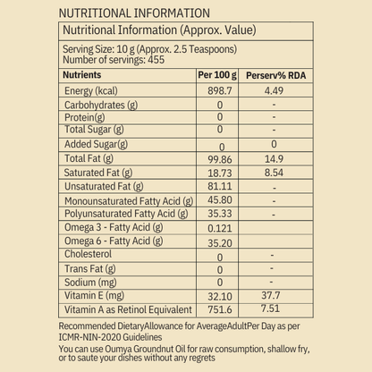 Oumya Groundnut Oil (Pink Nuts)